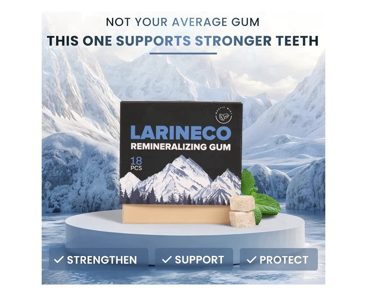 Larineco Remineralizing Gum Hydroxyapatite Xylitol Gum Variety Flavors 4 Pack