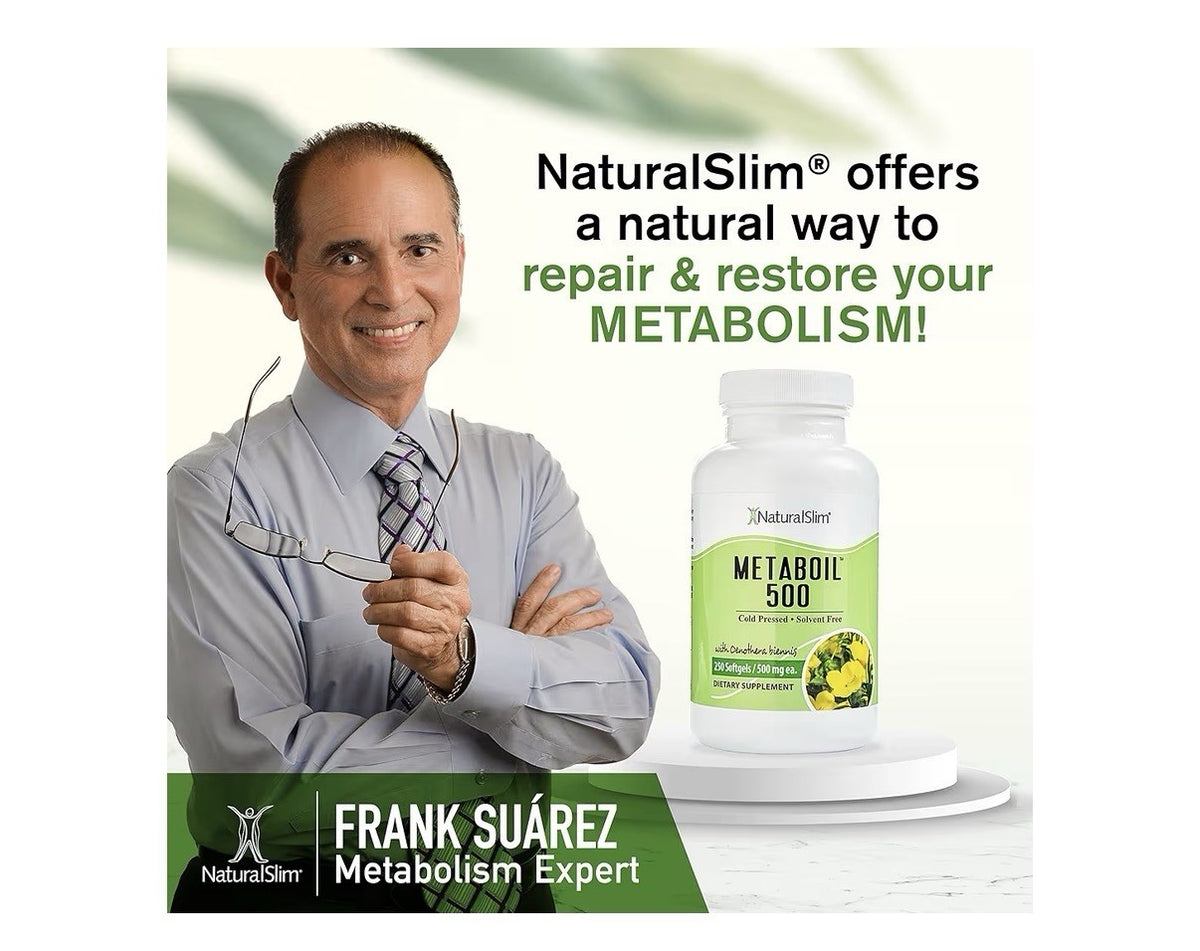NaturalSlim Metaboil 500 Evening Primrose Oil for Women Health Metabolism 270sg