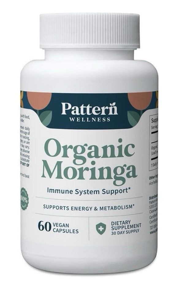 Pattern Wellness Organic Moringa Oleifera Immune System Support Metabolism 2Pack