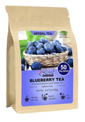 FullChea Blueberry Tea Herbal Tea Natural Caffeine Free 50 Tea Bags