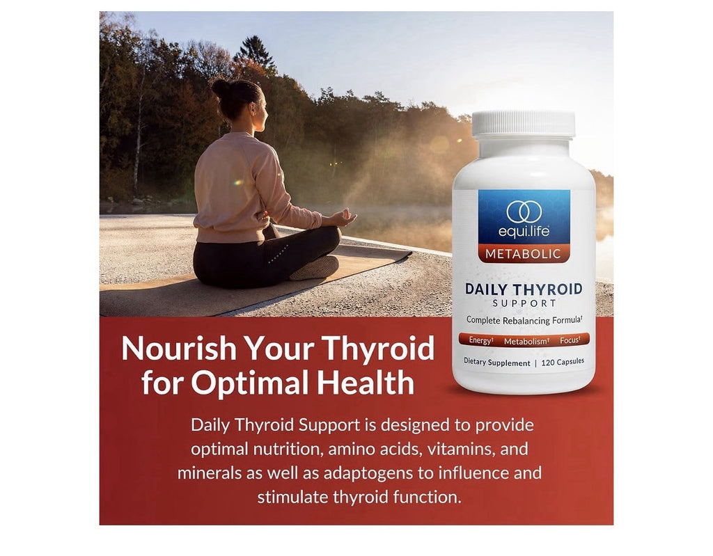 Equilife Metabolic Daily Thyroid Support Energy Focus for Women and Men 120Caps