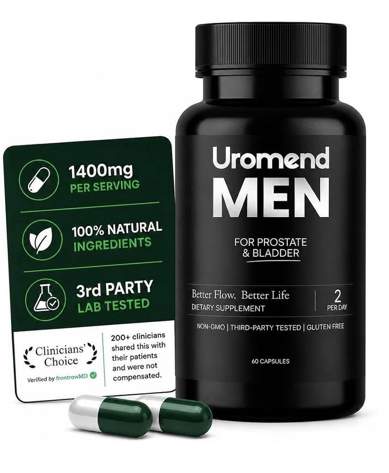 Uromend Men For Prostate & Bladder Better Flow Better Life Urinary Health 60caps