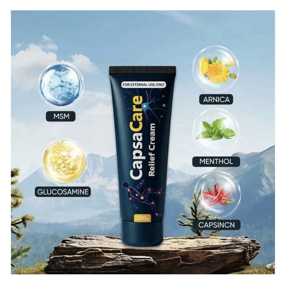 CapsaCare Neuropathy Relief Cream Nerve Joints Cream with Capsaicin Arnica 1Pack