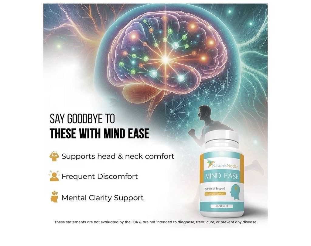 Nature's Nectar Mind Ease Migraine Prevention Feverfew Nutritional Support 2Pack
