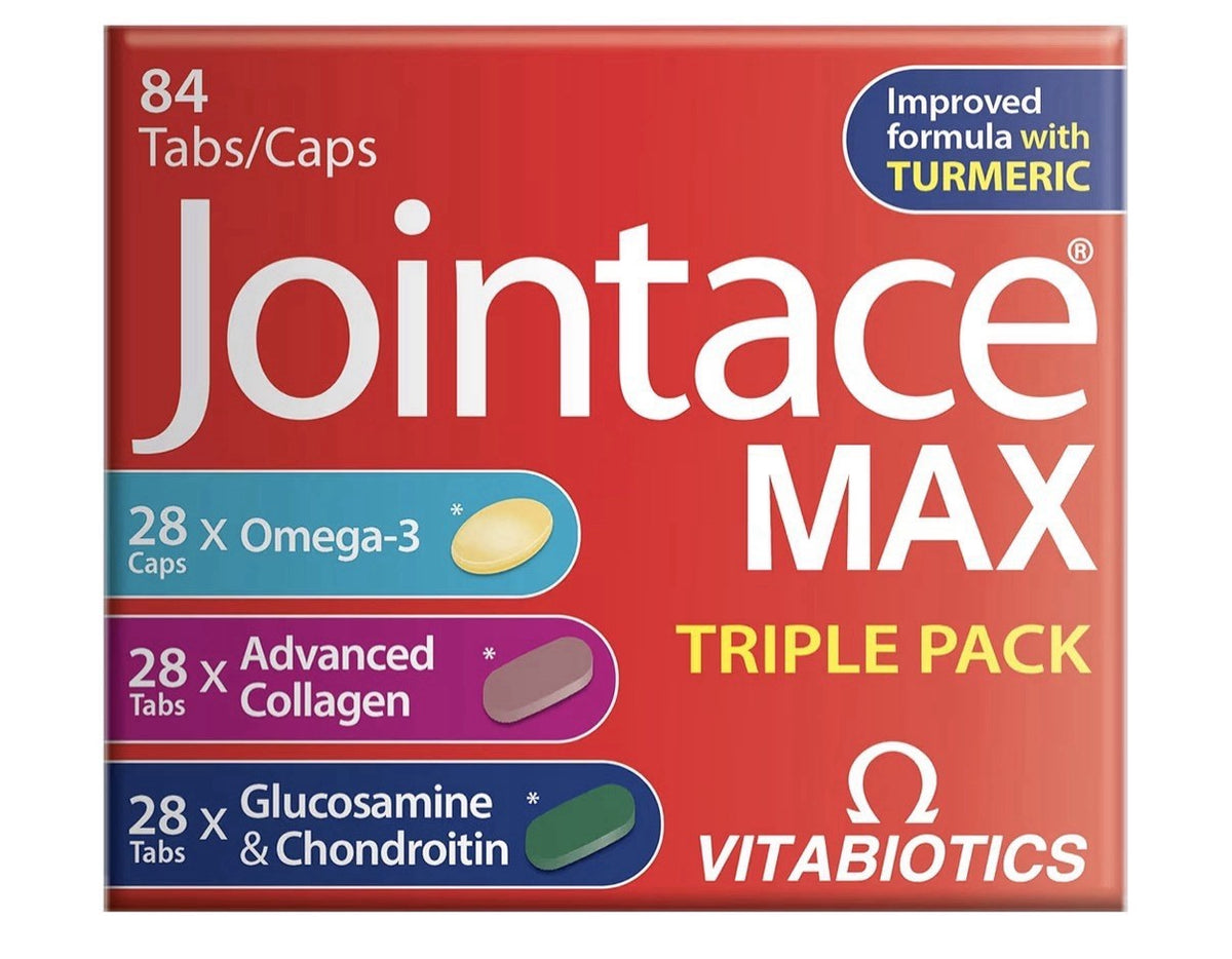 Vitabiotics Jointace Max Triple Pack glucosamine omega 3 turmeric Collagen