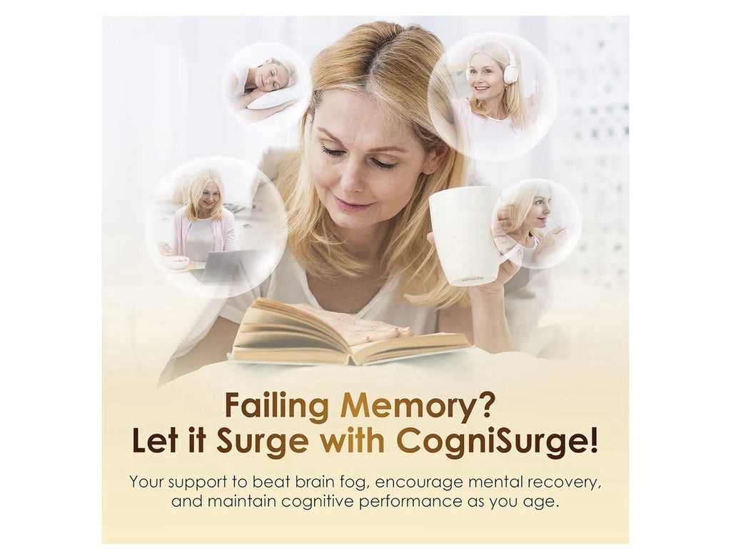 Nutraville CogniSurge Cognitive Nootropics Brain Support Supplement Memory 60cap