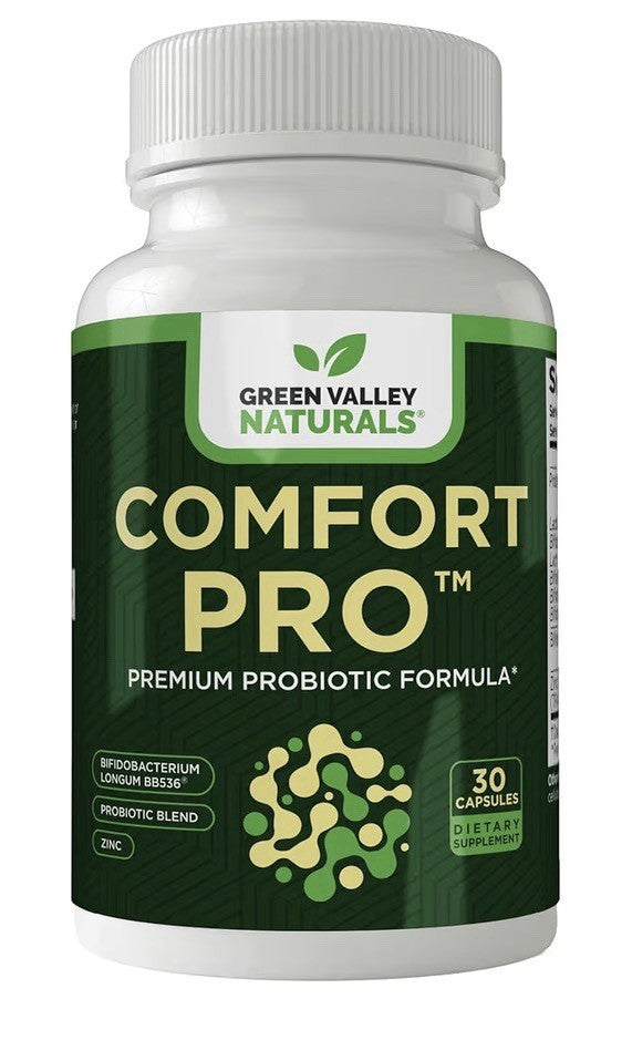 GREEN VALLEY NATURALS ComfortPro™ Daily Probiotics for Digestive Health 30 Caps