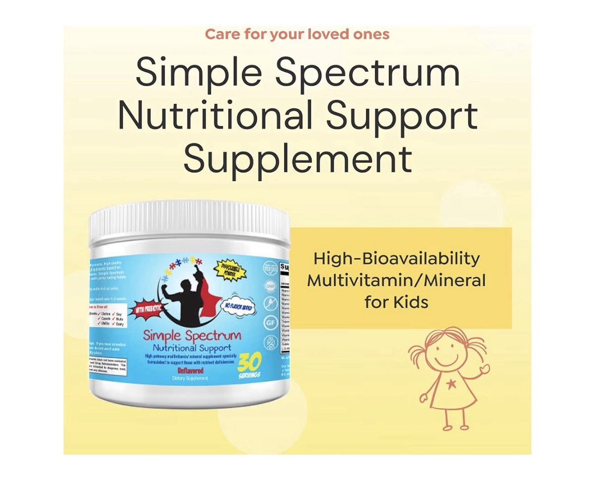 Simple Spectrum Vitamin Supplement Powder Nutritional Support 30 Servings