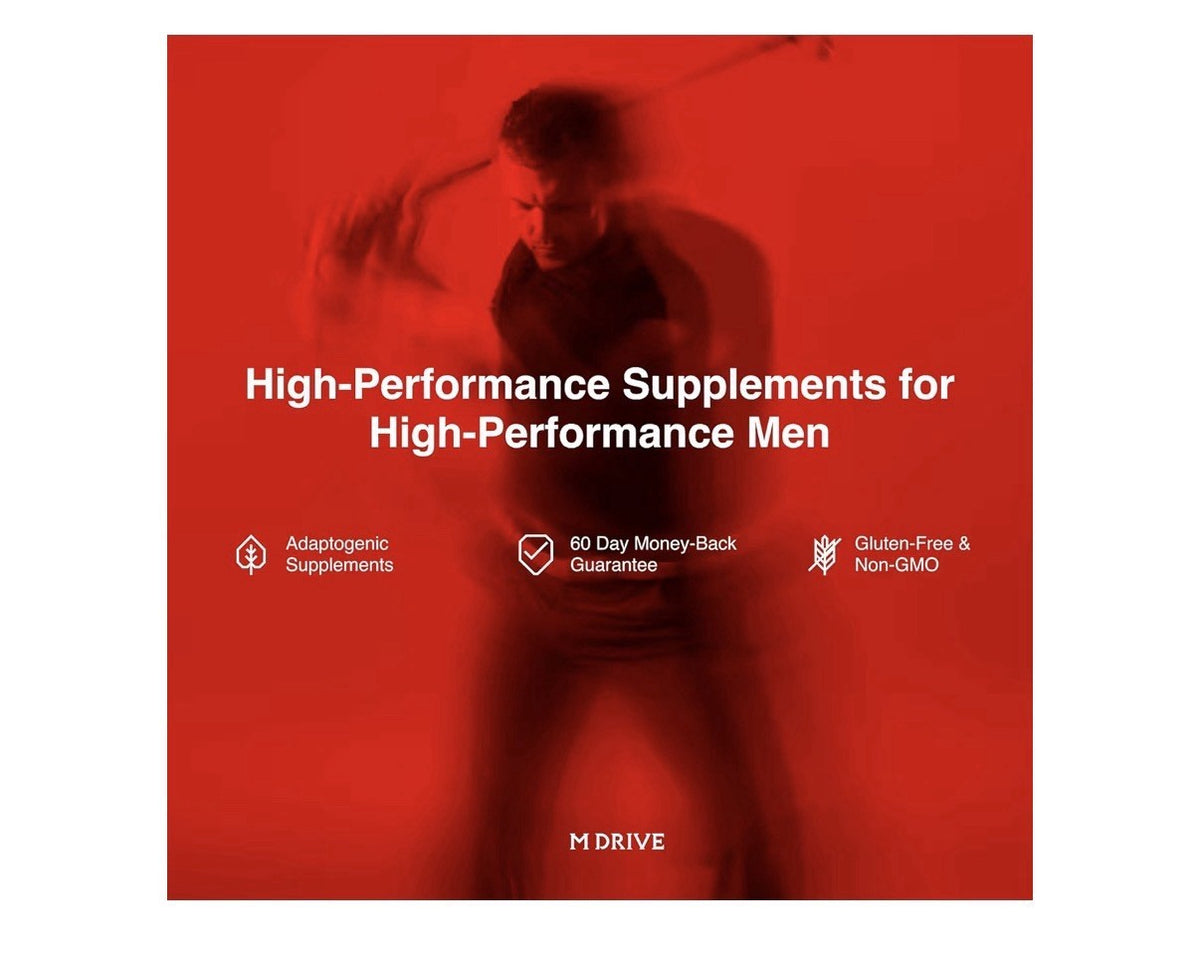 Mdrive Elite Testosterone Booster for Men Muscle Recovery Stress Relief 90 Caps