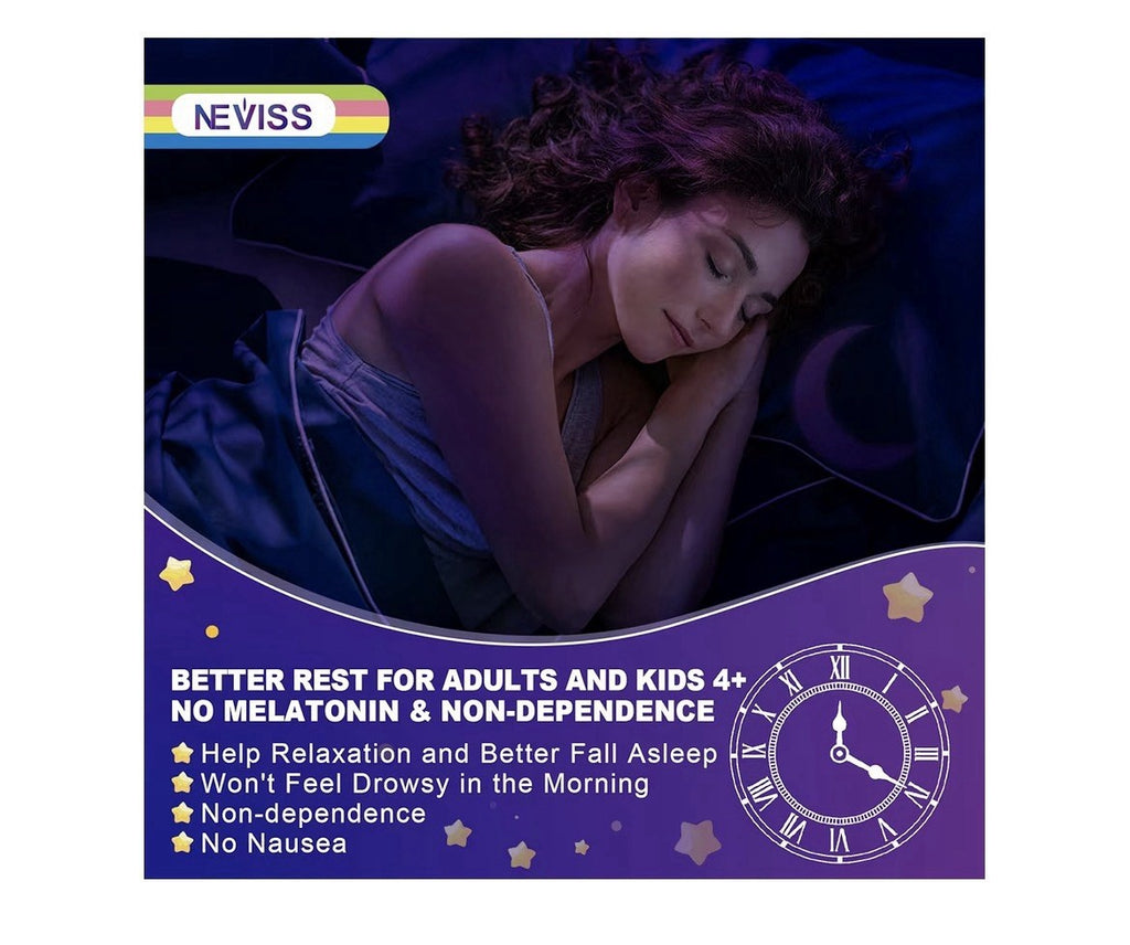 Neviss Magnesium Glycinate + Calcium Gummies Adults & Kids Natural Sleep 2 Pack