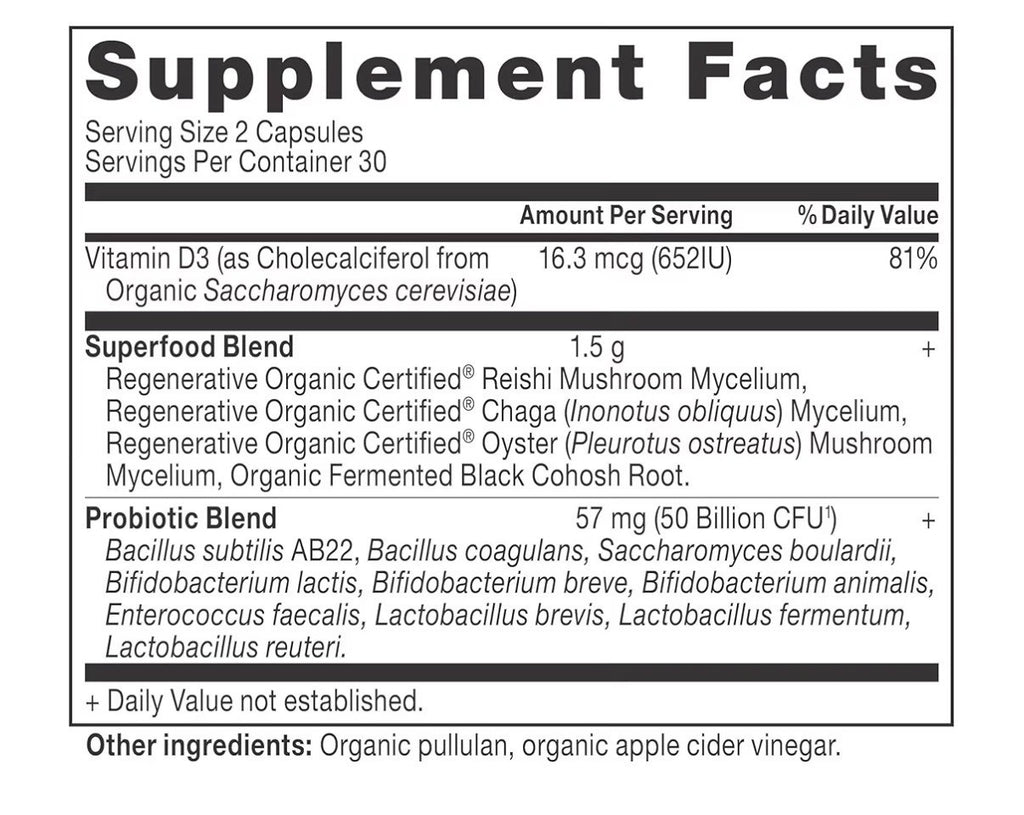 Ancient Nutrition Menopause Support Probiotics Women Regenerative Organic 60Cap
