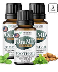 3 Pack OraMD Tooth Oil 4-in-1 Original Strength Clinically Tested Gum Disease