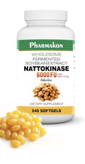 PHARMAKON Nattokinase 6000 FU Odorless Wholesome Fermented Soybean Extract 240sg