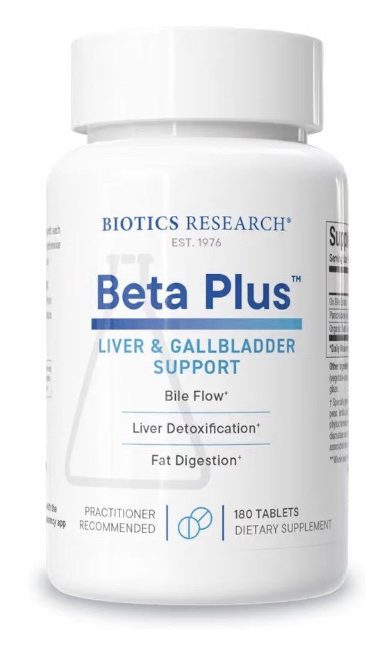 Biotics Research Beta-Plus Nutritional Ox Bile Salts Digestive Enzymes 180Tablet