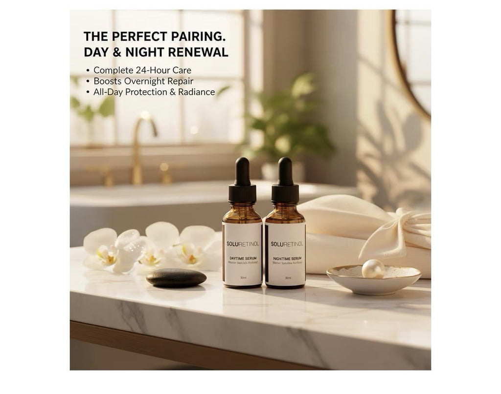 Soluretinol Advanced Wrinkle Serum Skin Renewing Day And Night System 30ml Each
