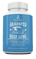 Ancestral Supplements Grass Fed Beef Lung Supplement Pasture Raised 180 Capsules
