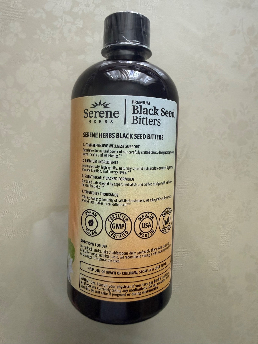 Serene Herbs Soursop Bitters Liquid Mixed Berries & Black Seed Triple Bundle