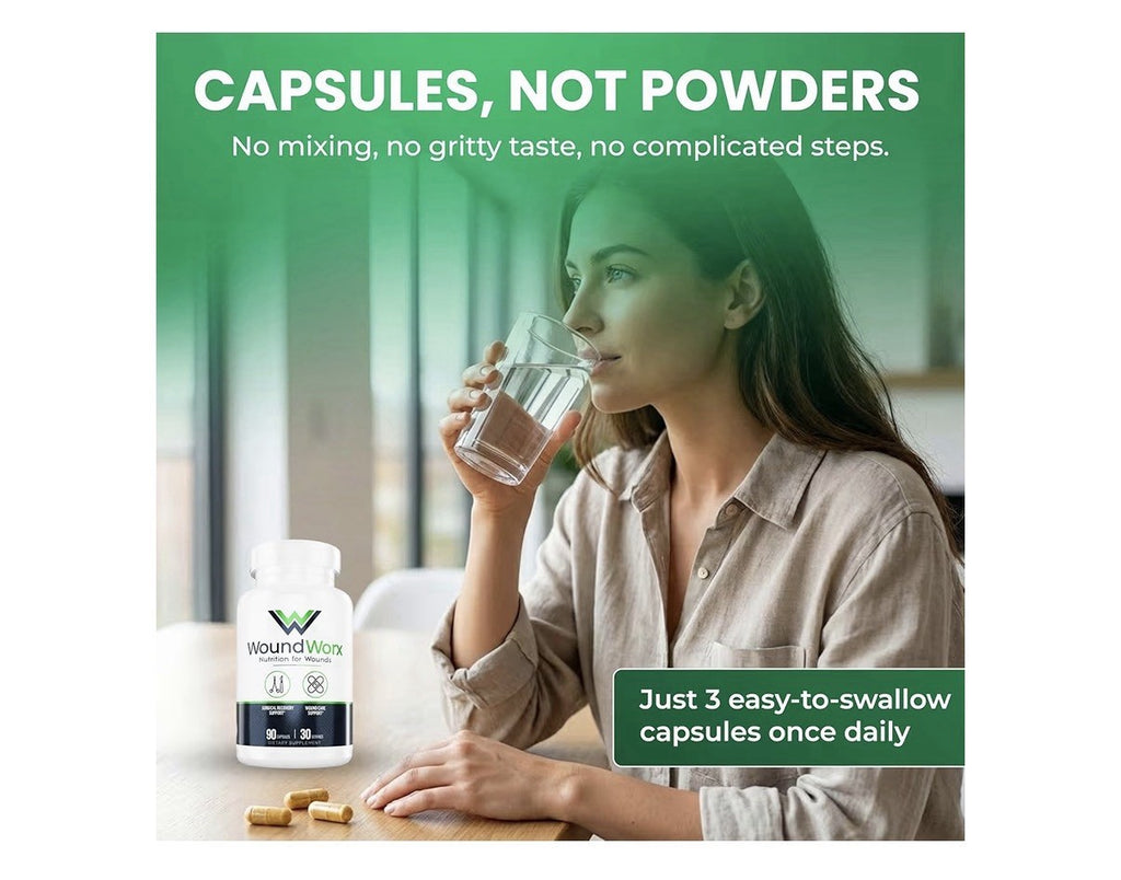 Free Life Labs WoundWorx Nutrition-Scar and Surgery Support Wound Care 90Capsule