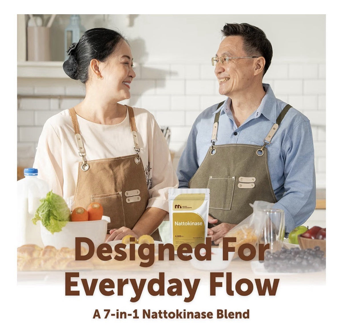 Micro Ingredients Nattokinase 4,000 FU Per Serving 240 Softgels