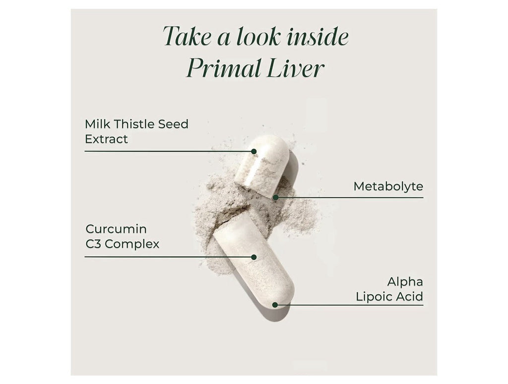 Primal Harvest Primal Liver Supplement Women Men Liver Support Complex 120caps