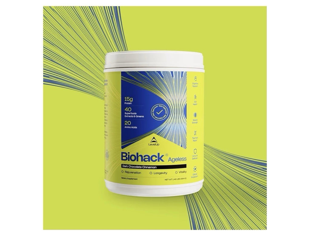 LevelUp Biohack Ageless Colostrum Collagen Superfoods Longevity Vitality 1.46LBS