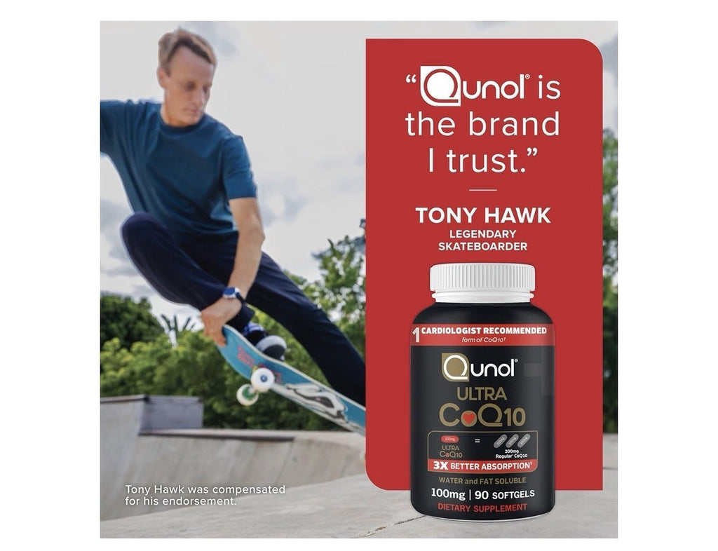 Qunol Ultra CoQ10 100mg 3x Better Adsorption Water And fat Soluble 60 Softgels