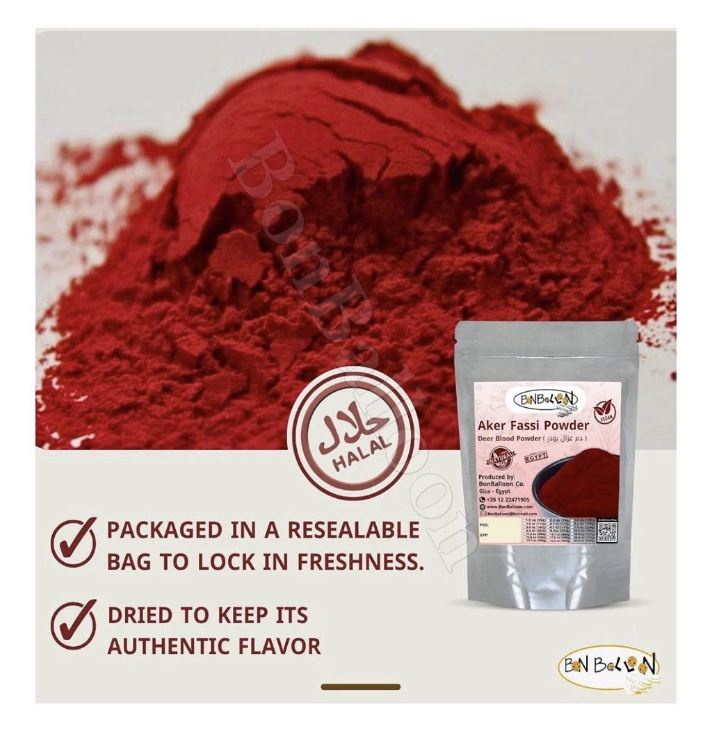Aker Fassi Powder Pure Deer Blood Magic Dry Dried Herbal natural Halal 8.82 Oz