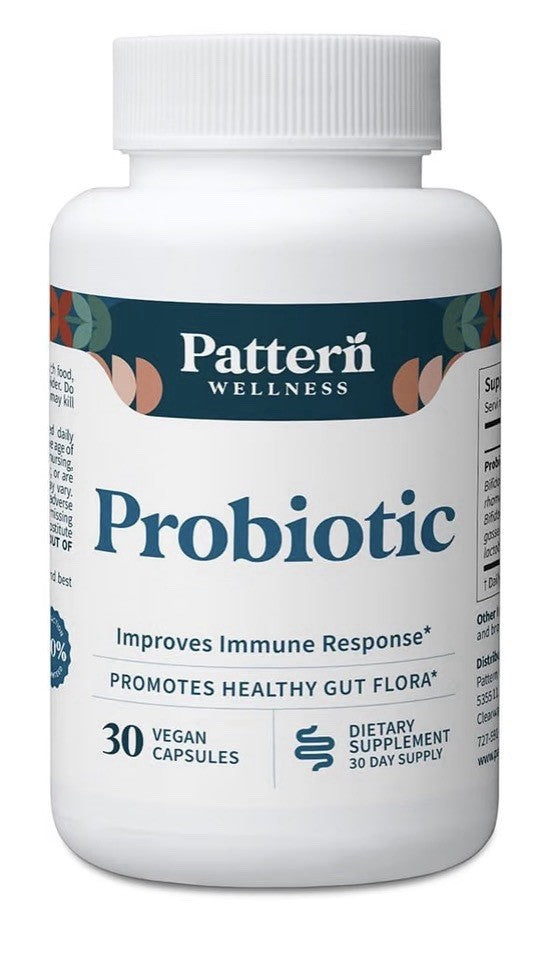 Pattern Wellness Probiotic Supplement 51 Billion CFU Immune Response Gut 30 Caps