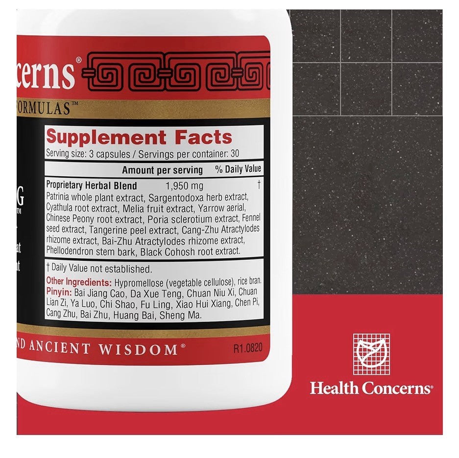 Health Concerns Unlocking Formula Herbal Supplement Menstrual Discomfort 90 Caps