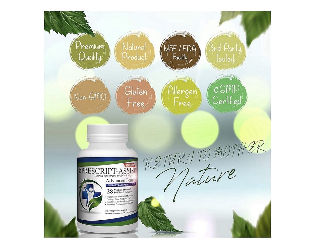Prescript-Assist Light 28 Strains Soil Microflora Probiotic And Prebiotic 60Caps