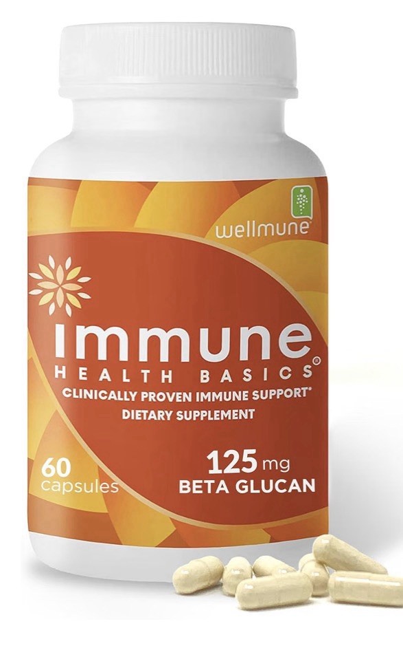Immune Health Basics Wellmune Immune Support 125mg Beta Glucan Supplement 60caps