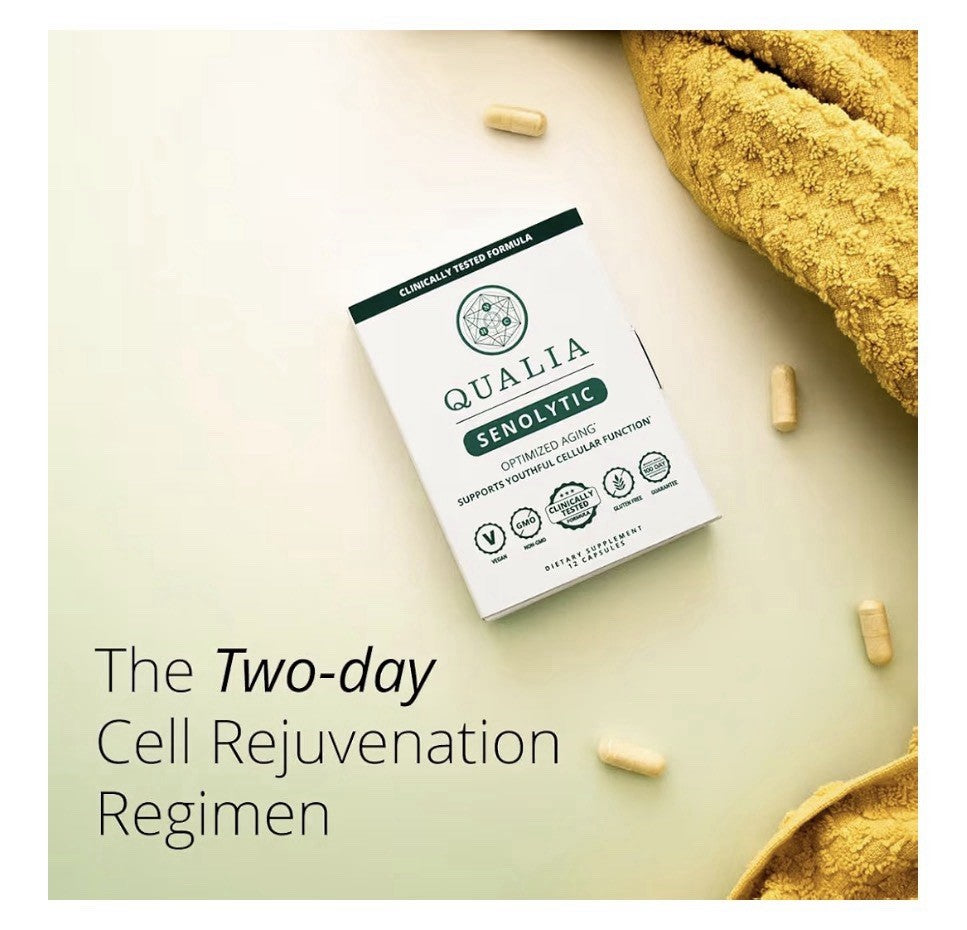 2 Pack QUALIA Senolytic Supports Youthful Cellular Function Optimized Aging
