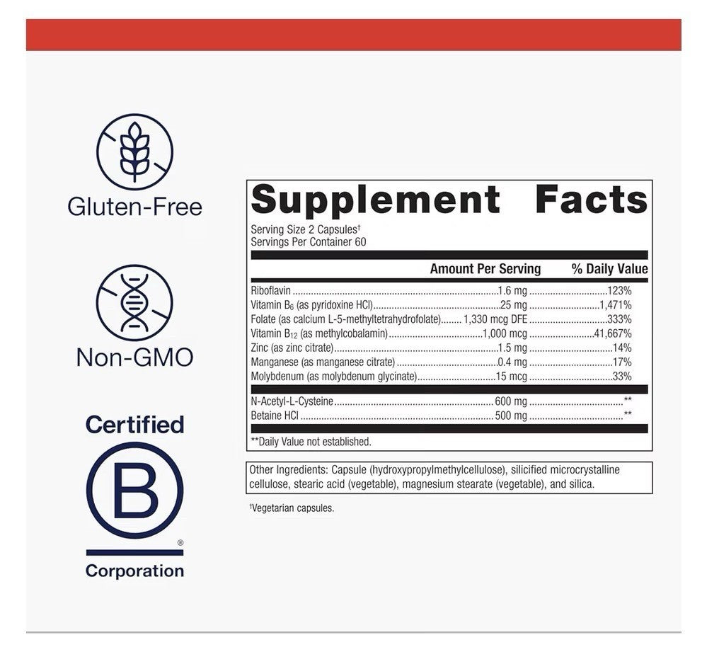 Metagenics MethylCare Heart Health Support Metabolism 120 Capsules
