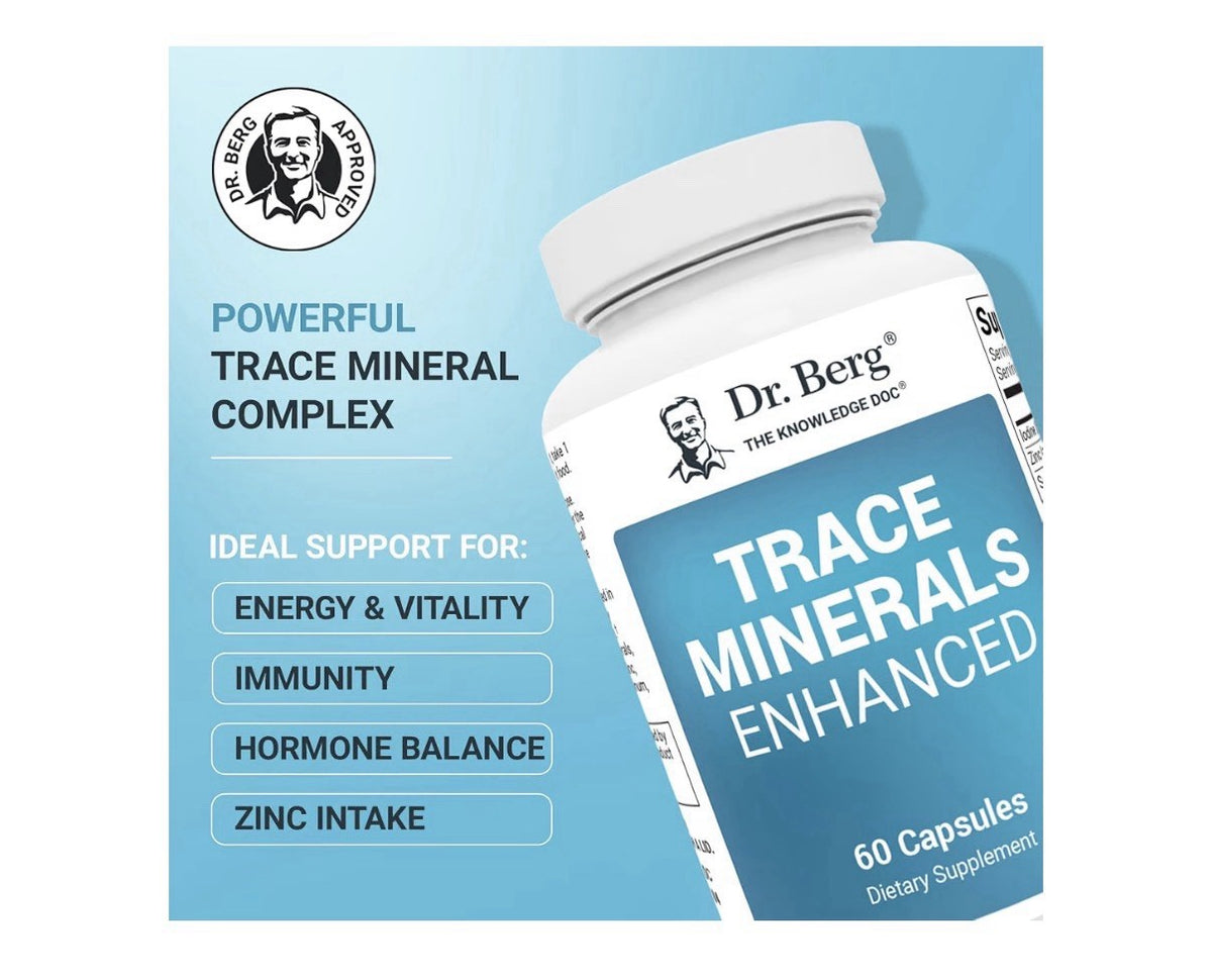 Dr. Berg Trace Minerals Enhanced 60 Capsules Dietary Supplement