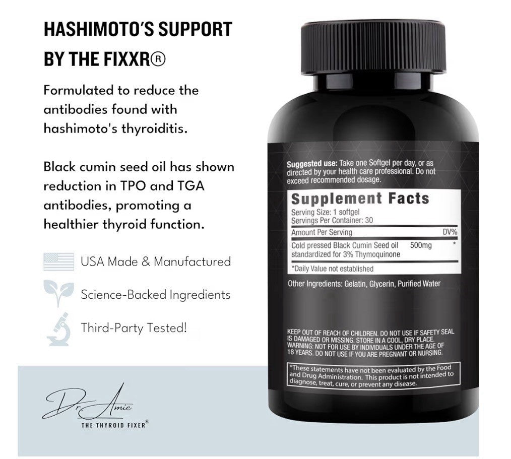 Fixxr Hashimoto's Support by Dr. Amie Antibody Reducing Complex 30 Day Supply