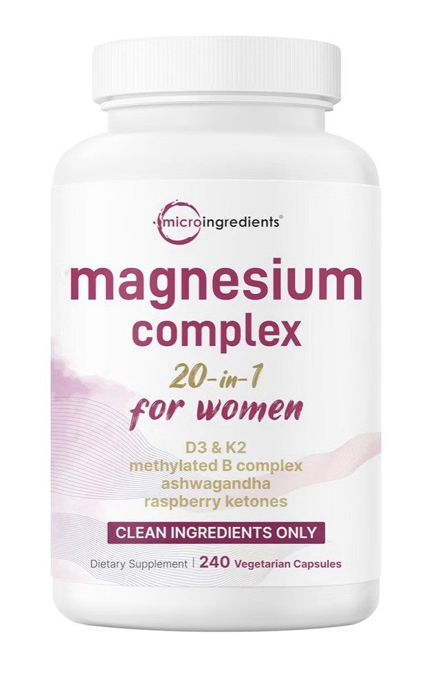 Micro Ingredients Magnesium Complex for Women Clean Ingredients 240 Capsules