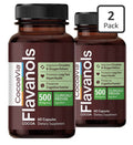 2 Pack CocoaVia Cocoa Flavanols 500mg Heart Brain Circulation Support Supplement
