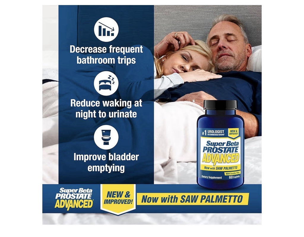 SUPER BETA PROSTATE Advanced with Saw Palmetto Prostate Urinary Support 3 Pack
