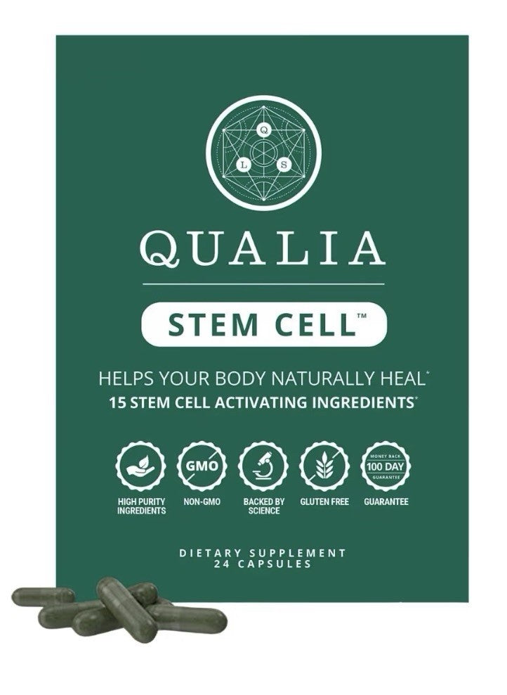 Qualia Stem Cell Helps Your Body Naturally Heal Dietary Supplement 24 Capsules