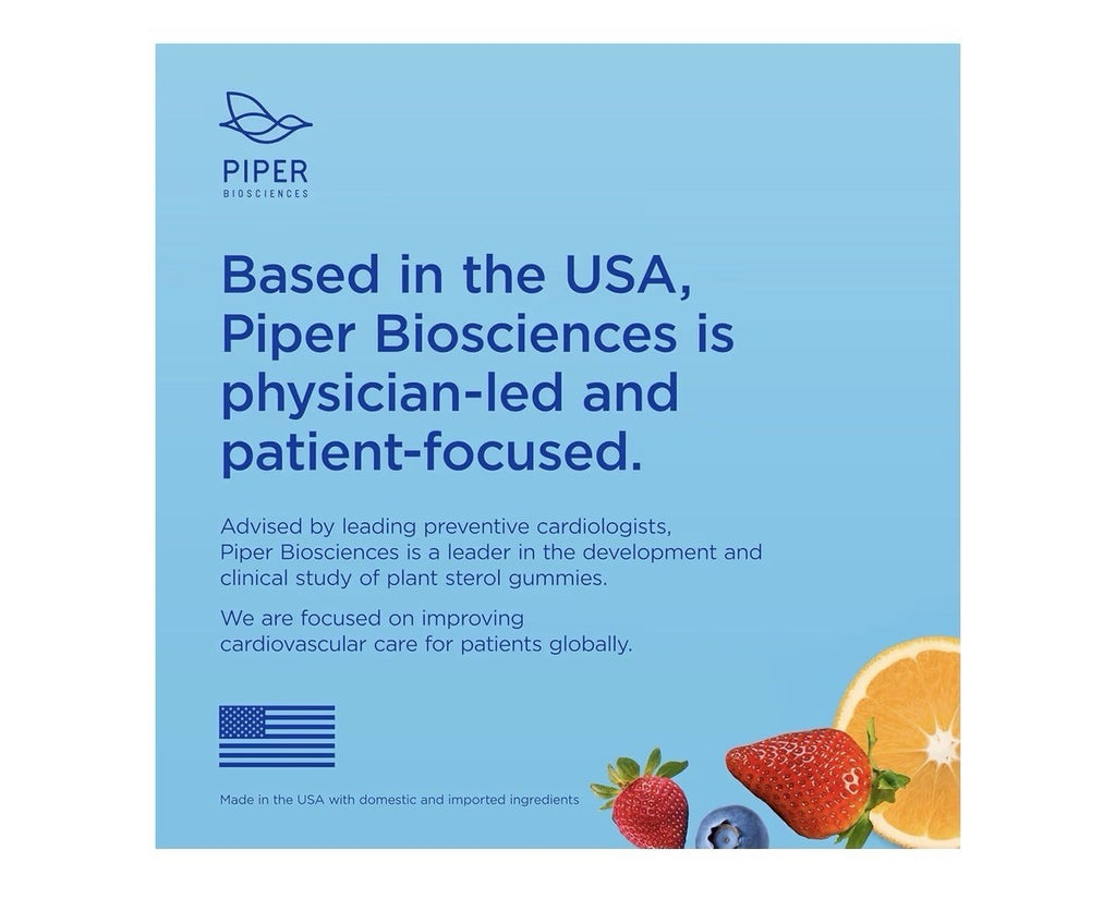 Piper Biosciences Plant Sterols Healthy Cholesterol Gummy Supplement 2 Pack