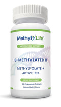 Methyl-Life B-Methylated II Chewable Methylfolate + Methyl B12 Subliminal 90Tab