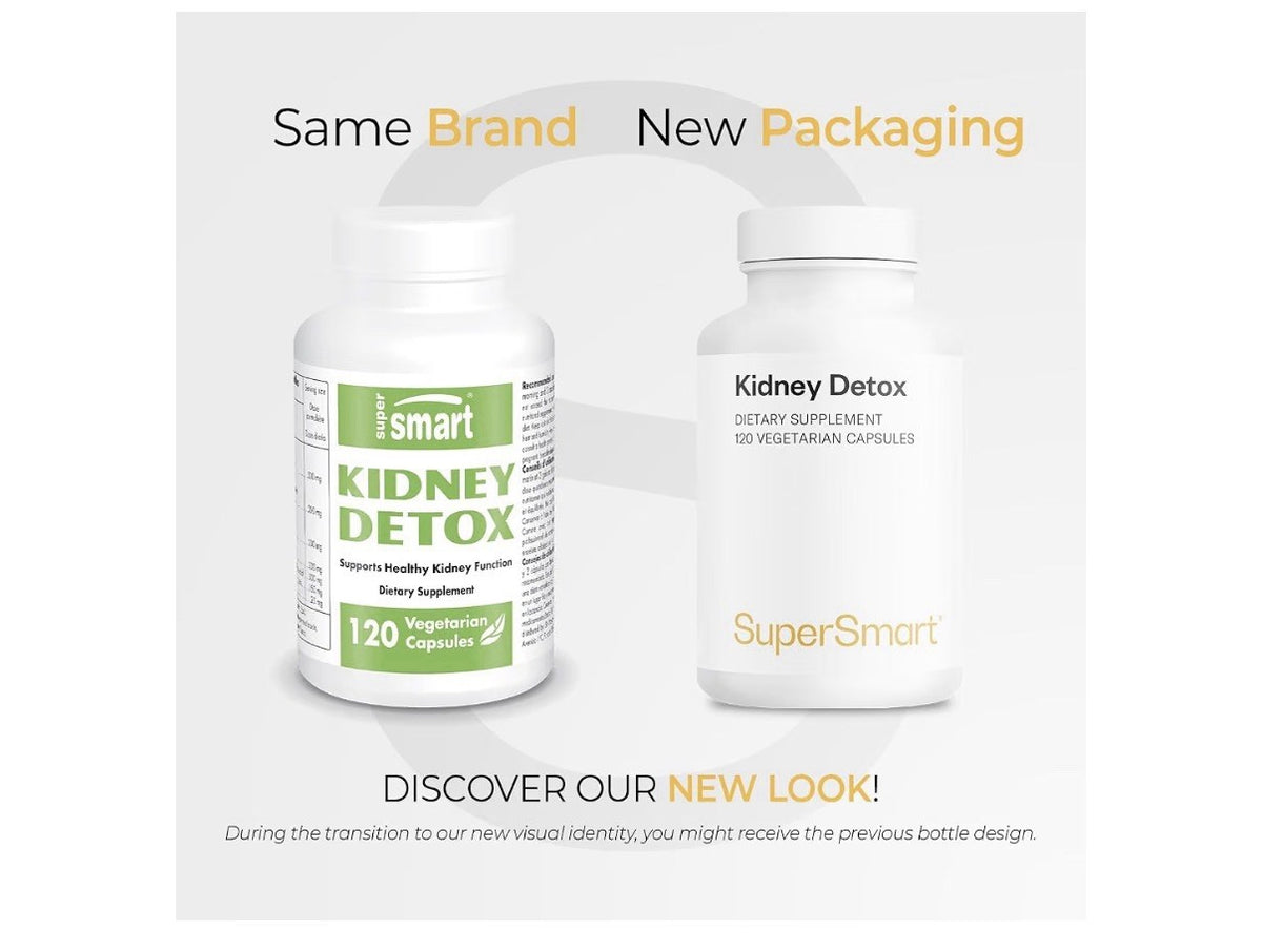 Supersmart Kidney Detox Formula 120 Vegetarian Capsules