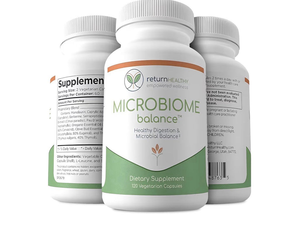 Microbiome Balance Healthy Digestion Microbial Balance Gut Digestive Health 120c