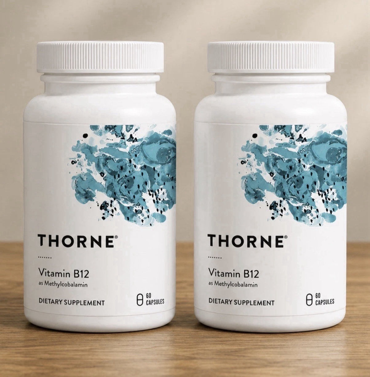 2 Pack Thorne Vitamin B12 as Methylcobalamin Dietary Supplement