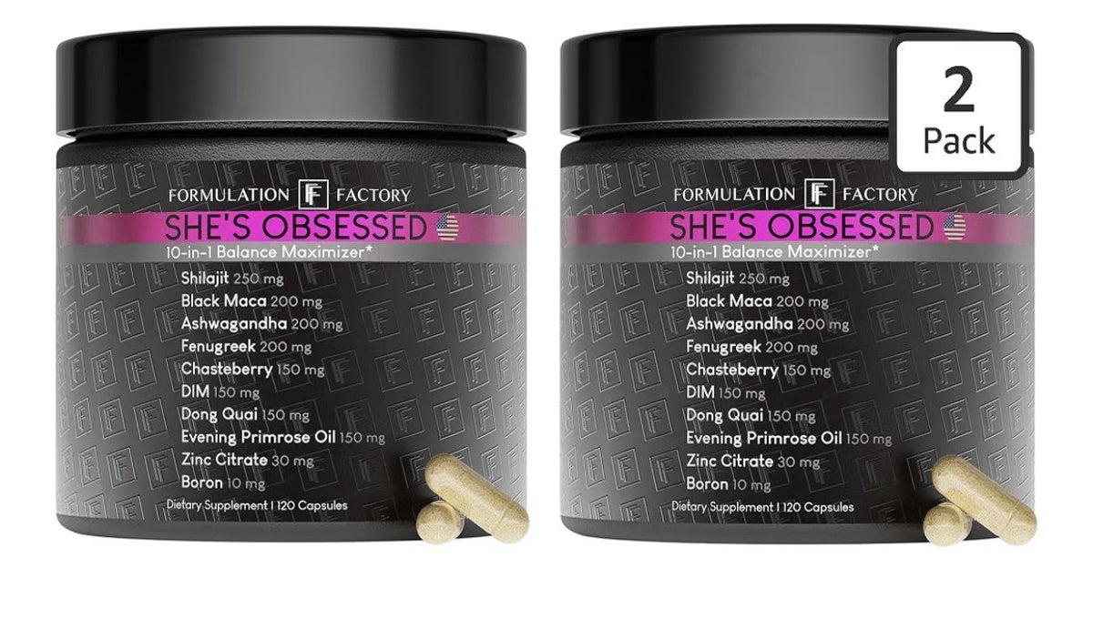 2 Pack Formulation Factory She's Obsessed Hormonal Balance Support for Women
