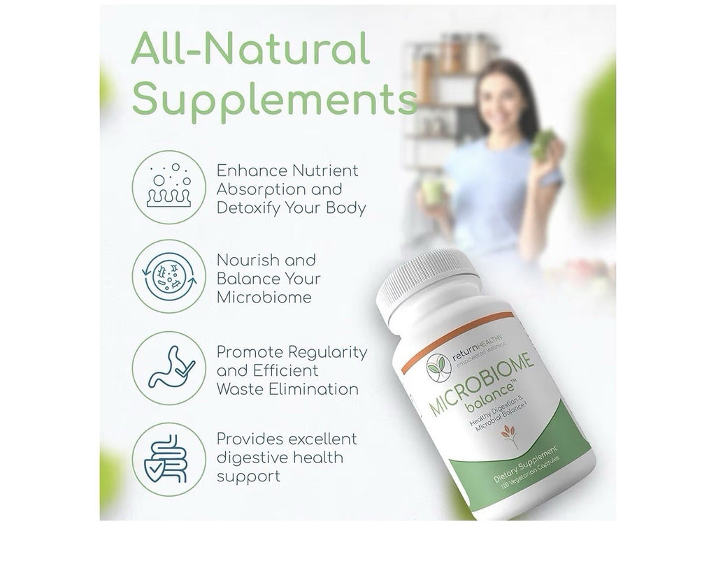 Microbiome Balance Healthy Digestion Microbial Balance Gut Digestive Health 120c