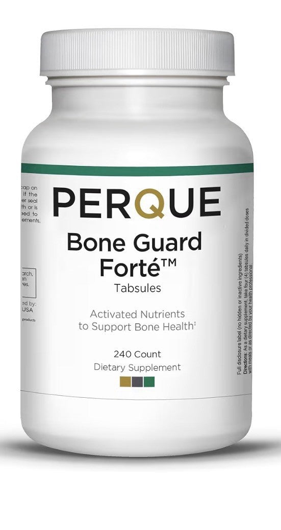 PERQUE Bone Guard Forte Activated Nutrients To Bone Health 240 Tabsules