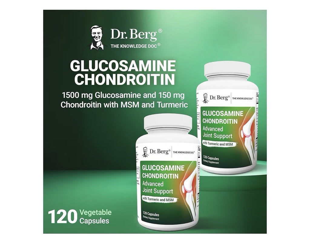 Dr. Berg Glucosamine Chondroitin Advanced Joint Support With Tumeric,MSM 120caps