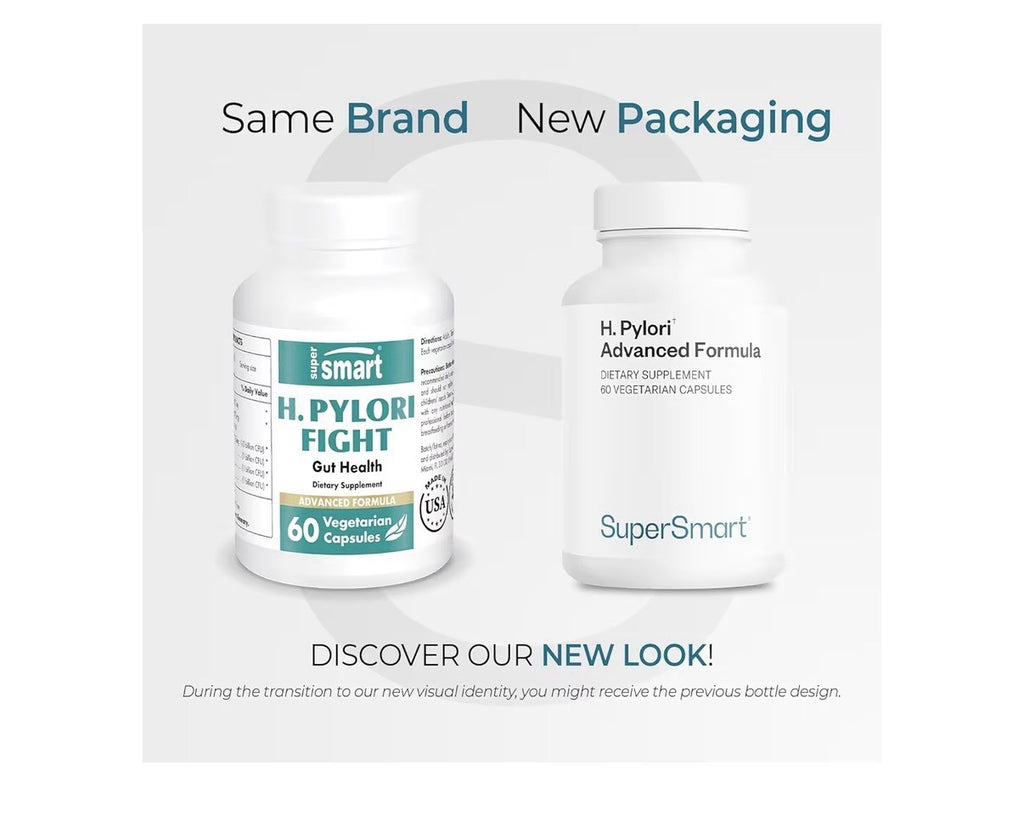 Supersmart H. Pylori Advanced Formula Mastic Gum, Probiotics & Prebiotic 60caps