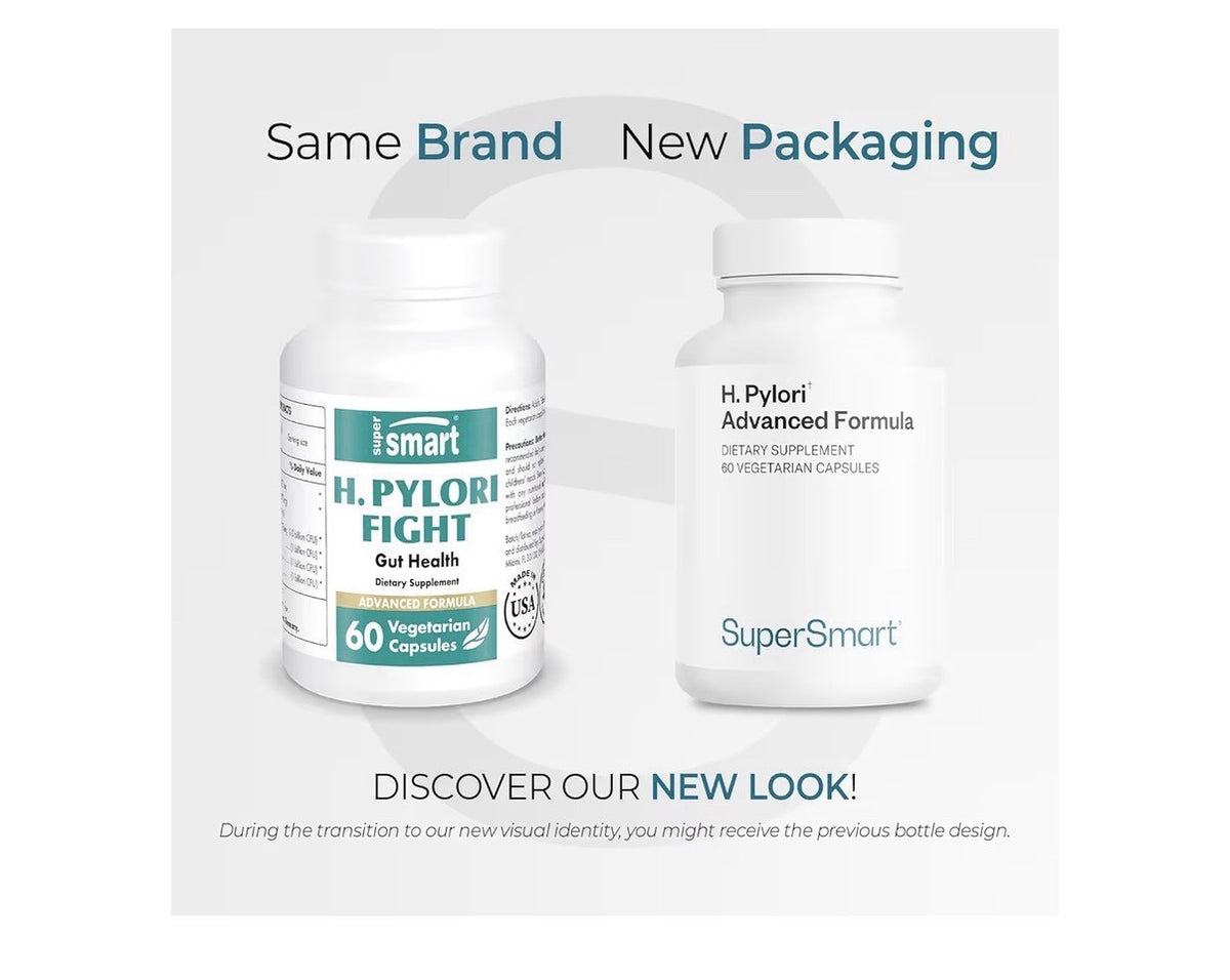 Supersmart H. Pylori Advanced Formula Mastic Gum, Probiotics & Prebiotic 60caps